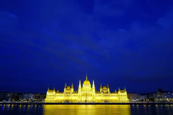 Éjszaka Magyarországon Budapest Orszaghaz Parlament — Stock Fotó