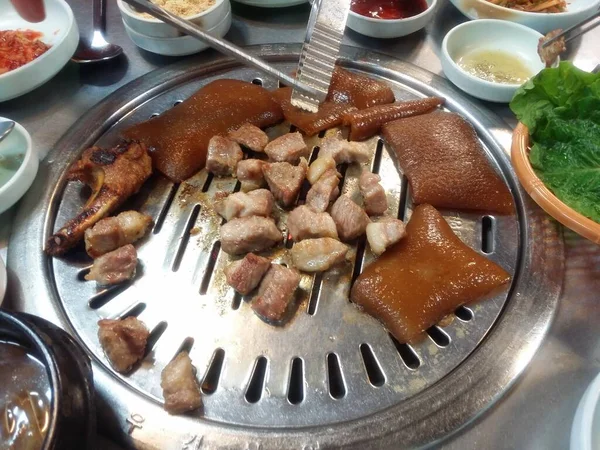 Imagens Grande Plano Comida Coréia Seul — Fotografia de Stock