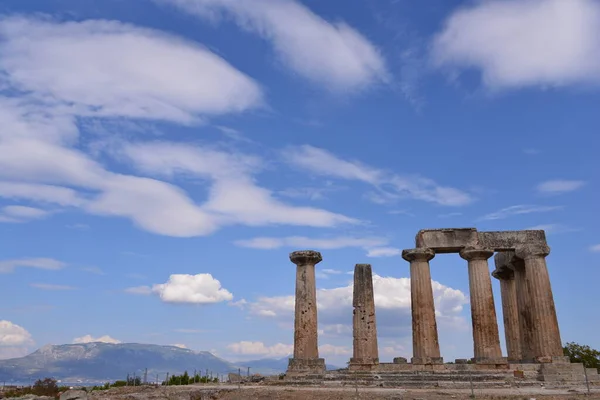 Alte Ruine Griechischen Korinth — Stockfoto