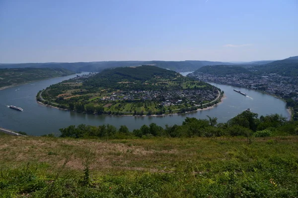 Krajobraz Niemczech Ren — Zdjęcie stockowe