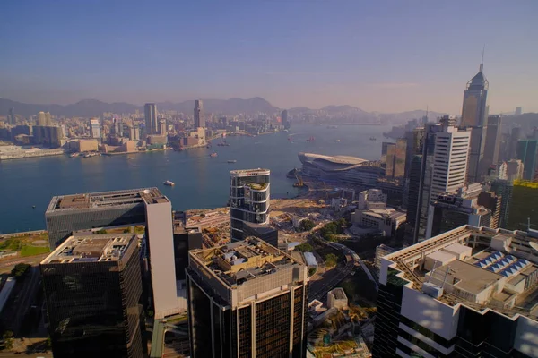 Hong Kong Daki Şehir Manzarası Kowloon — Stok fotoğraf