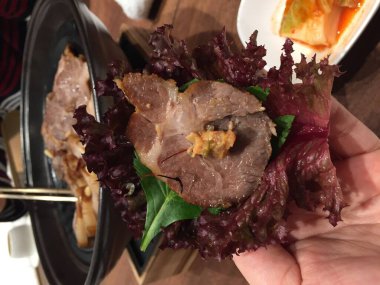 Kore Jeju 'daki yiyecekleri kapatın.