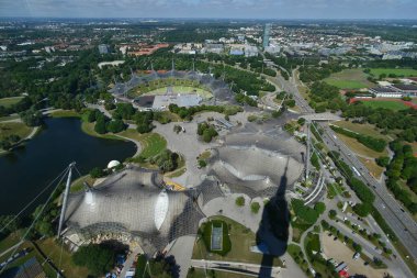 Almanya 'da şehir manzarası Münih