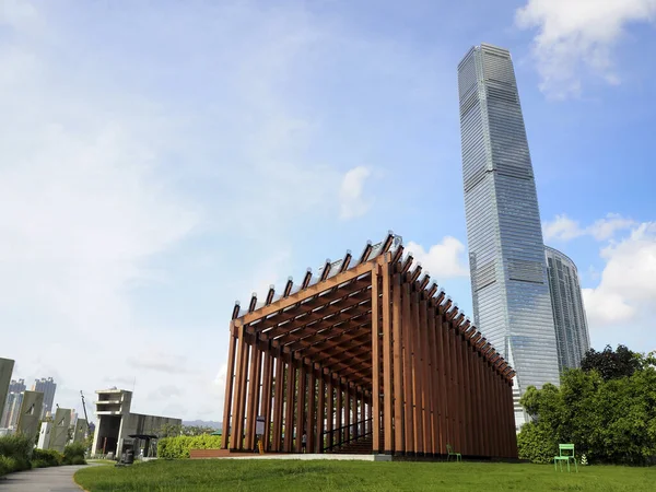 Εξωτερικό Κτίριο Στο Hongkong — Φωτογραφία Αρχείου