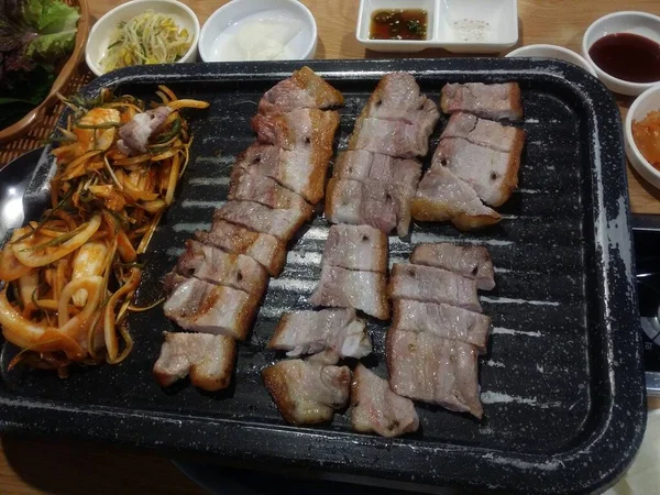 Primo Piano Del Cibo Corea Seoul — Foto Stock