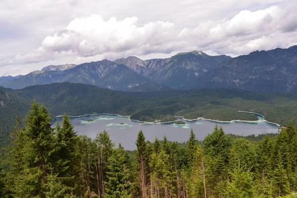 Зеленый Лес Германии Garmisch Partenkirchen — стоковое фото