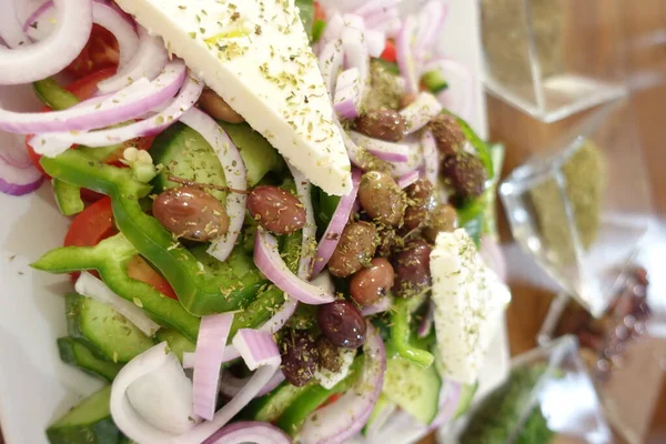 Közeli Élelmiszer Görög Zafiro Hagyományos Görög Túra Athén — Stock Fotó
