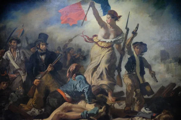 Bastille 'in Fırtınası, Özgürlük Eugene De La Croix' in Halka Önderlik Etmesi