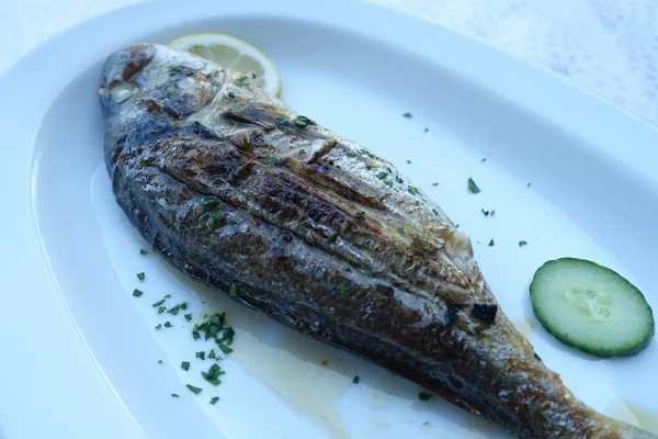 Yunan Kardeşler Restoranı Atina Daki Yiyecekleri Kapatın — Stok fotoğraf