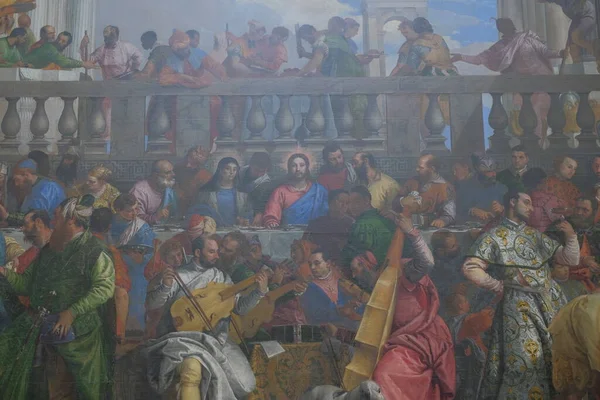 Het Bruiloftsfeest Kana 1563 Door Italiaanse Kunstenaar Paolo Veronese — Stockfoto