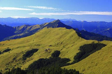Qilai Li Dağı dağ sırtı Tayvan otlağı yolu.