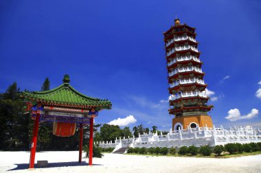 Tayvan Nantou Güneş Ay Gölü Ci En Pagoda