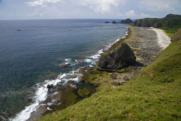 Isla Verde Taitung Costa Niutoushan — Foto de Stock