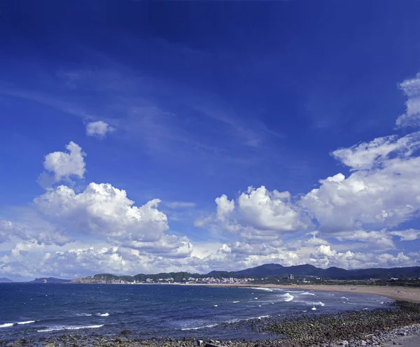 Nuevo Taipei Jinshan Saltando Rocas Costa Taiwán —  Fotos de Stock