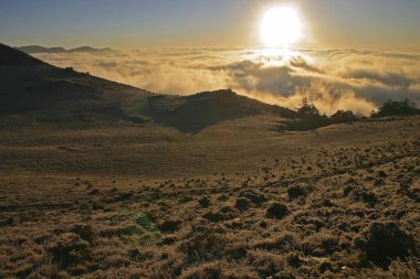 Tayvan Dashui Mağaraları Bulutların Denizi Gün Doğumu