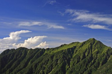 Qilai ana tepesi bulutları Tayvan
