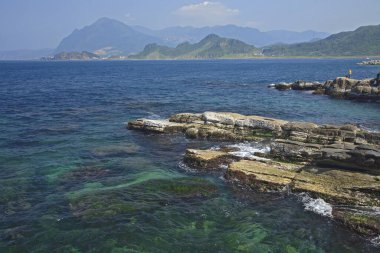 Tayvan Keelung Şehri Badouzi Sahili