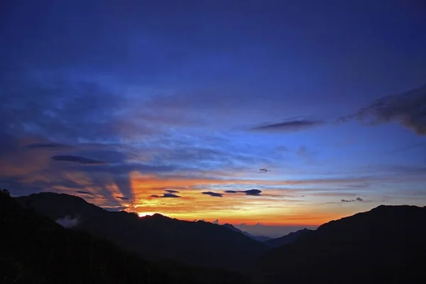 Taiwan Nantou Hehuan Alvorada Montanha — Fotografia de Stock