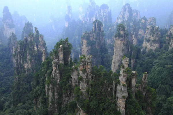 Hunan Zhangjiajie Tianzi Mountain Xihai Peak Forest — Stock fotografie