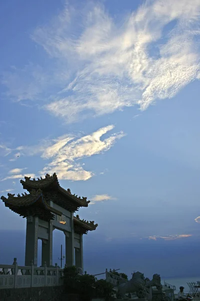 Fujian Lianjiang Dongyin Nangan Fujian Lianjiang Dongyin Falu Tianhou Templom — Stock Fotó