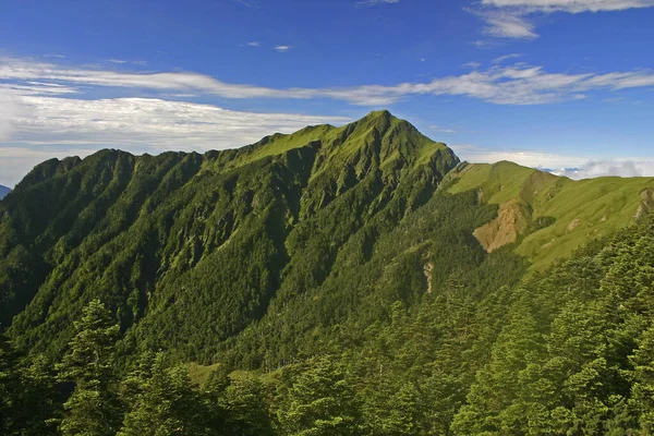 Qilai Principali Nubi Picco Taiwan — Foto Stock