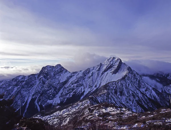 玉山冬季大雪台湾 — 图库照片