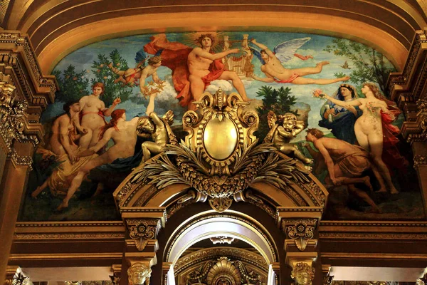 Frankrike Paris Operahus Mural Konst — Stockfoto