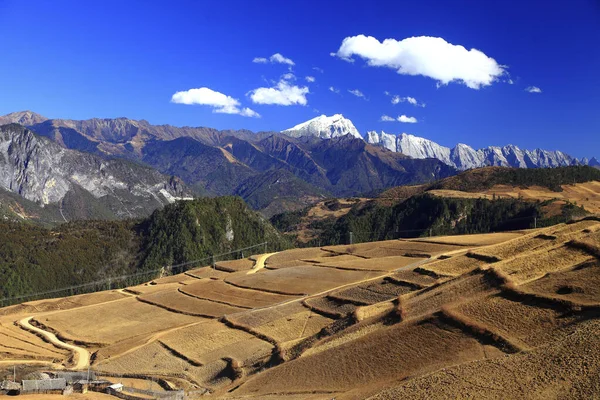 Yunnan Diqing Xiaozhongdian Paisaje Rural — Foto de Stock