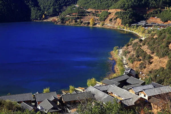 Yunnan Lijiang Lugu Lake Lige Village — Stockfoto