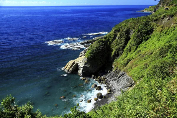 Taiwan Hualien Fengbin Wissen Nicht Kinder Klippen Küste — Stockfoto