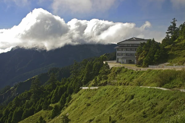 Tchaj Wan Nantou Hehuan Mountain Songxuelou — Stock fotografie