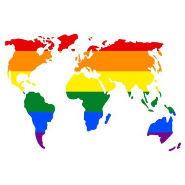 Kıta planet Earth eşcinsel evlilik Lgbt topluluğu bayrağı renkleri