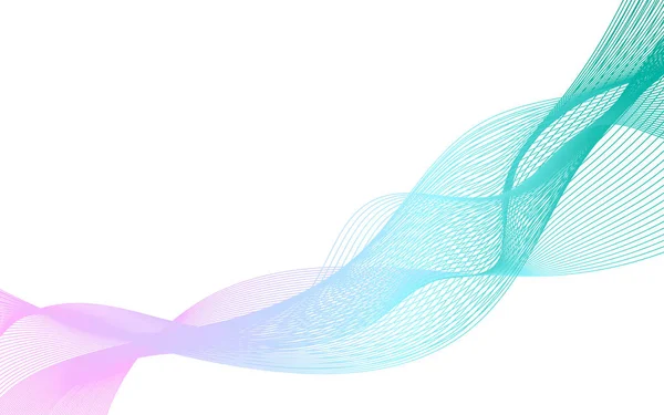 Beyaz bir arka plan üzerinde farklı renklerde güzel soyut dalga satırları