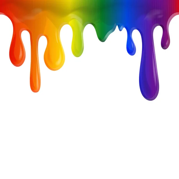 Boya gökkuşağı ya da topluluk lgbt beyaz bir arka plan üzerinde renkli soyut damla