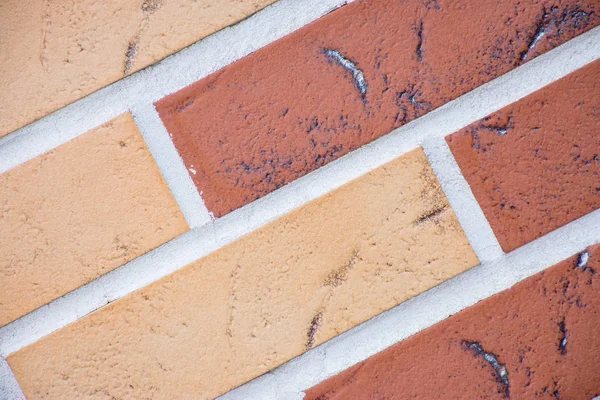 Beautiful new wall of bricks as a background