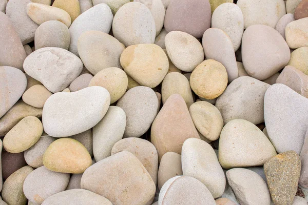 Várias Grandes Pedras Lisas Redondas Bonitas Costa — Fotografia de Stock