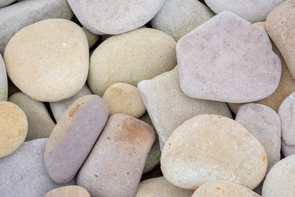 Několik Velkých Kolem Krásné Hladké Kameny Břehu Moře — Stock fotografie