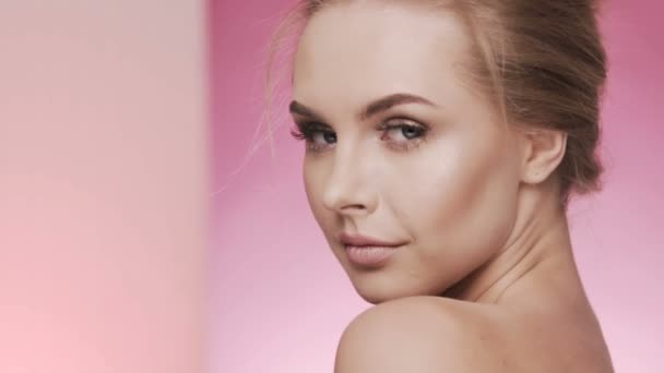 Kosmetologia koncepcja wideo w studio tło — Wideo stockowe