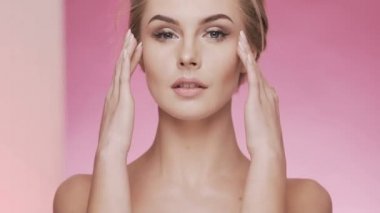 Kozmetik kavramı studio arka plan video