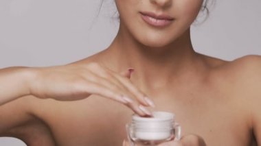 Model makyaj portresi kapatın