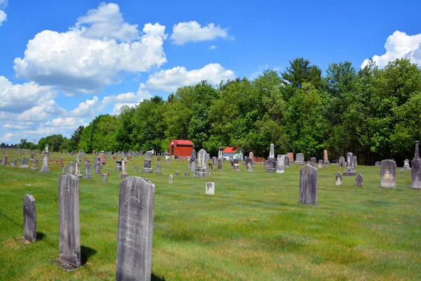 Pigeon Hill Quebec Canada 2020 Saint Armand Metodistkyrkogård Rue Des — Stockfoto