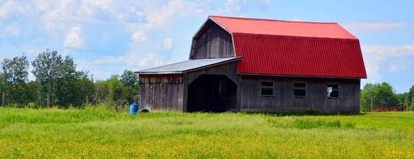 Pigeon Hill Quebec Canada 2020 Vecchio Fienile Pigeon Hill Villaggio — Foto Stock