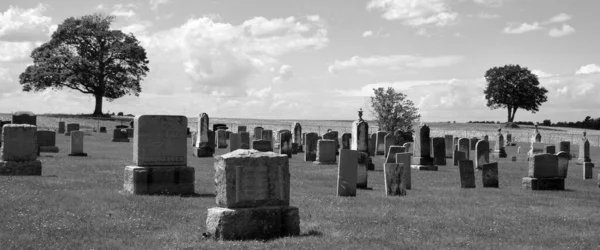 Pigeon Hill Quebec Kanada 2020 Der Methodistische Friedhof Saint Armand — Stockfoto