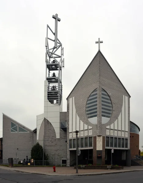 Montréal Québec Canada 2020 Première Église Madre Dei Cristiani Été — Photo