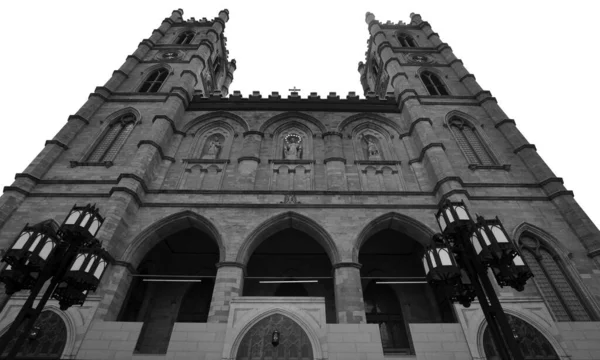 Montreal Canada 2020 Place Arme Notre Dame Basilica French Basilique — Stock Photo, Image