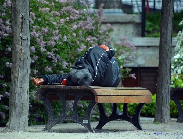 Montreal Quebec Canada 2020 Bezdomovci Parku Když Odhady Pohybují 000 — Stock fotografie
