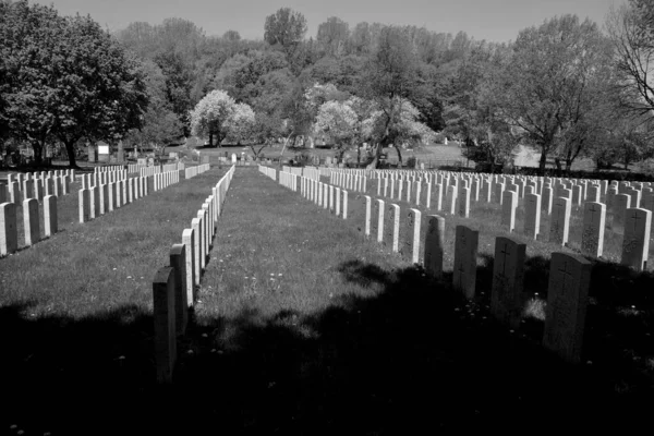 Montreal Quebec Canada 2020 Notre Dame Des Neiges Cemetery Сільське — стокове фото