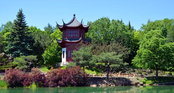 Montreal Canada 2019 Chiński Ogród Botaniczny Montrealu Jest Uważany Jeden — Zdjęcie stockowe