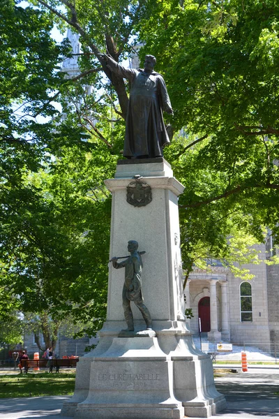 Saint Jerome Quebec Canada 2020 Estátua Franois Xavier Antoine Labelle — Fotografia de Stock