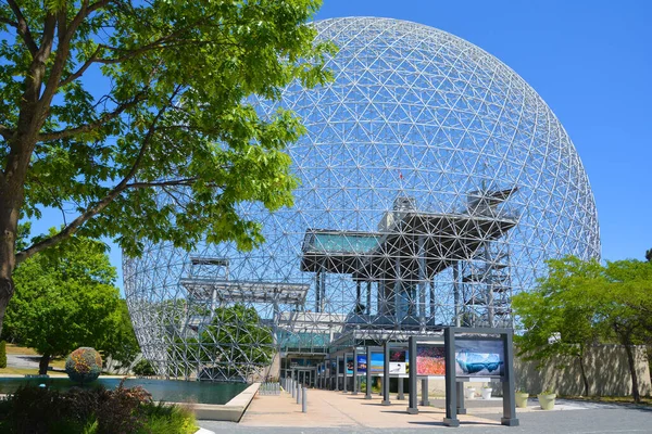 Montreal Canada 2020 Biosfæren Museum Montreal Dedikert Til Miljøet Lokalisert – stockfoto